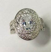 Sterling Silver Semi Mount Ring Setting Round RD Center主石mm - Syzjewelry